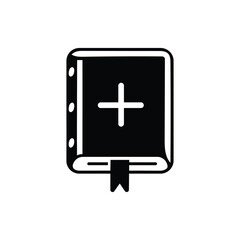 Fototapeta premium Black book icon style and educational knowledge white background