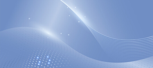 Fototapeta premium Abstract Blue And White Gradient Background with Glowing Curve Lines For Branding Banner Or Ads socail background