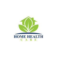 home health care logo design vector art