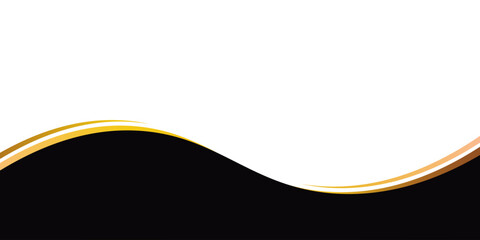 Vector abstract design web banner template. Web Design Elements - Header Design. Footer Design Abstract geometric web banner template on black or gold background. vector illustration