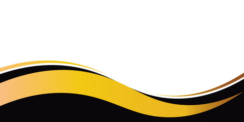 Fototapeta premium Vector abstract design web banner template. Web Design Elements - Header Design. Footer Design Abstract geometric web banner template on black or gold background. Vector creative design.