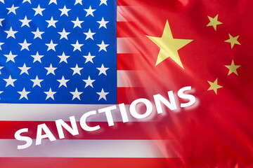 Flag of USA as background