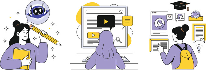 A vibrant and festive illustration showcasing a collection of beautifully wrapped holiday gifts, shopping bags, and a decorated Christmas tree, perfect for celebrating the joyful winter season