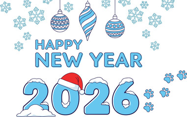 Illustrations depicting modern holiday celebrations with technology and festive decorations