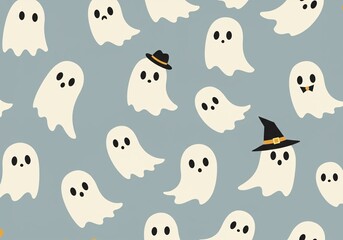 Cute Ghostly Gathering