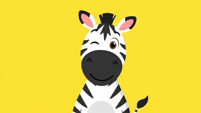 Cute and happy cartoon cow with big eyes, a funny farm animal character illustration for a fun vector design