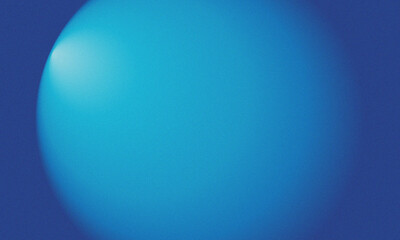 Abstract blue orb with subtle light gradient on deep blue background texture