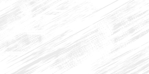 Obraz premium Dot white gray wave light technology texture background. Abstract big data digital concept.