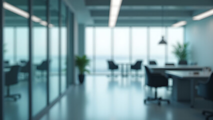 Elegant corporate space showcasing a collaborative environment with a modern design and bright