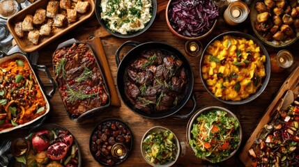 Festive Feast - A Culinary Celebration of Delicious Dishes.