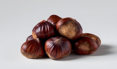 Obraz premium chestnuts infront of a blank background
