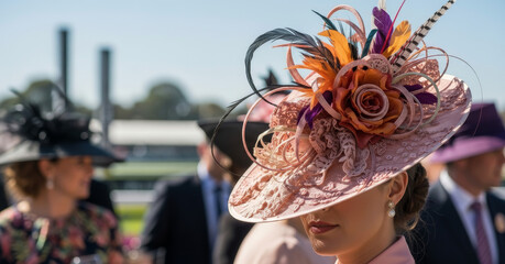 Melbourne Cup Elegance: A Grand Fascinator