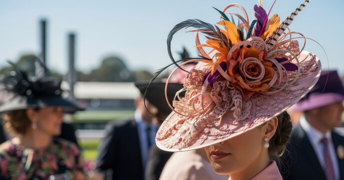 Melbourne Cup Elegance: A Grand Fascinator