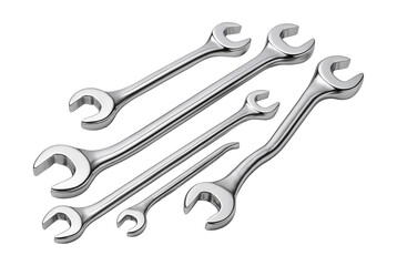 Offset wrench set designed for accessing tight spaces in bike frames.
