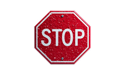 A clear stop sign emphasizing traffic rules and road safety measures.