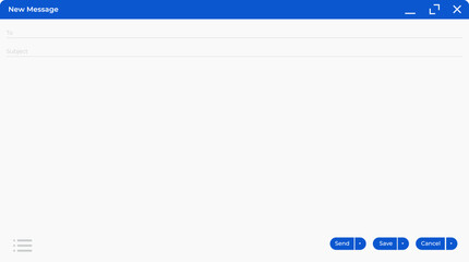 Fototapeta premium Email window web and mobile template isolated on transparent background. Email interface. Mail window template, internet message isolated frame