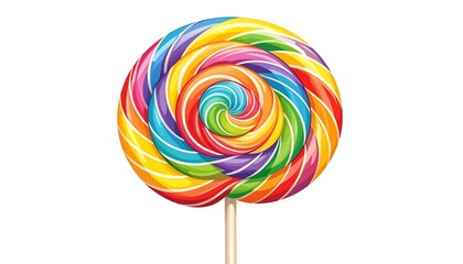 Colorful swirl lollipop on a stick (3)