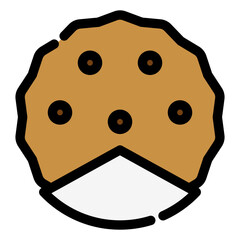 chocolate cookies icon