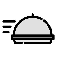 restaurant cloche icon