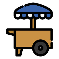 street food stand icon