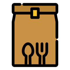food takeaway packaging icon