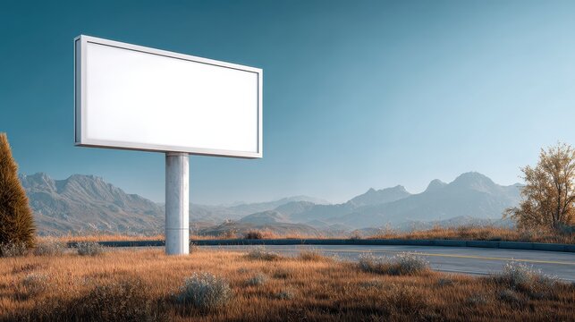 blank white pylon banner mockup front view isolated 3d rendering empty outdoor signage mock up clear street poster billboard for advertising