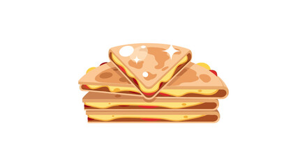 Delicious grilled cheese sandwich stack with golden crust and melted cheese.