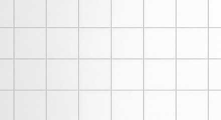 White Tile Grid - Clean and Minimalist Background Texture.