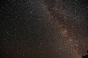 Deep space astrophotography capturing Milky Way and cosmic dust patterns