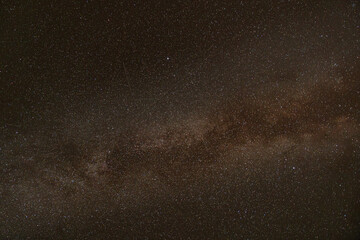 Stunning astrophotography shot of Milky Way with visible galactic texture.