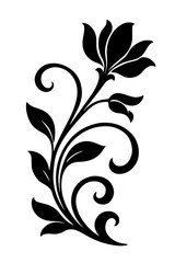 art nouveau floral ornament