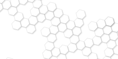 Geometric abstract hexagon technology background.. Abstract honeycomb background.. Vector illustration of hexagons pattern, Creative idea for medical technology or science design.
