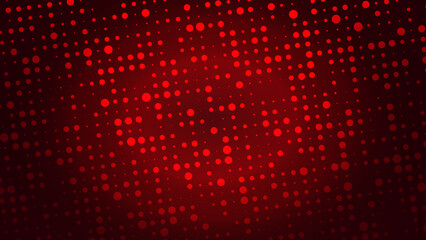 大小さまざまなランダムドット背景（赤）