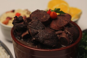 Authentic Brazilian Feijoada Feast Display