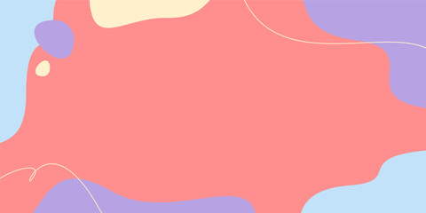 Pink background with blue abstract waves. Perfect for your design template. Free copyspace area design.