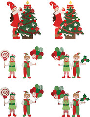 크리스마스 풍선을 든 요정 