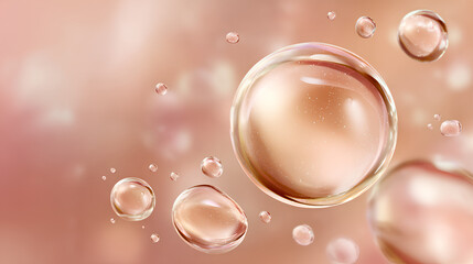 Realistic cosmetic serum drop Texture of liquid drops serum gel or collagen skin care Stock Illustration