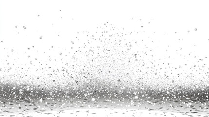 Obraz premium Snow snowfall falling snowflakes transparent overlay winter background Stock Illustration