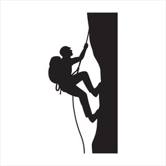 climber on the wall