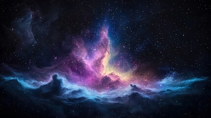 Fototapeta premium Exploring the Cosmic Depths: How Immersive VR Teaches Us About Nebulas and the Universe