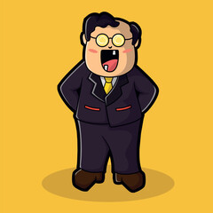 businessman stand for sale marketing