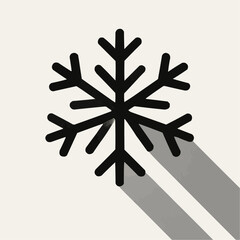 Obraz premium 20251011 2158 Minimalist Snowflake Silhouette simple compose 01k7b2703