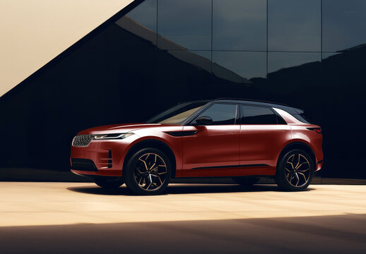 Sleek Modern Luxury SUV Design Mockup PSD