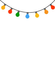 Colorful Bulb Garland, Bulb Chain