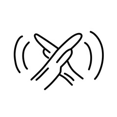 crossed hands assessment sign hand image