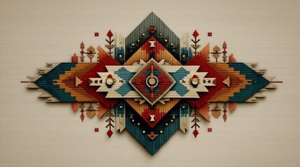 Tribal Geometry Weave &ndash; Boho Folk Pattern