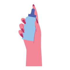 displaying toner bottle illustration