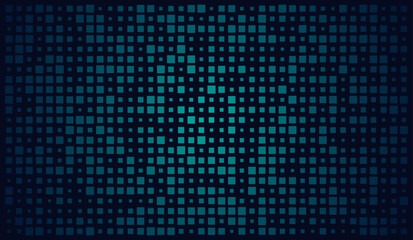 Cube square box grid tile with soft light sky blue tone and glowing technology pattern vector design background