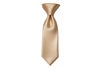 Golden silk necktie for formal business wear