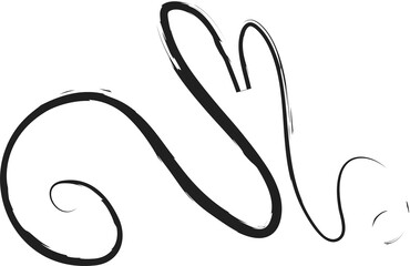 Heart shape frame with brush painting